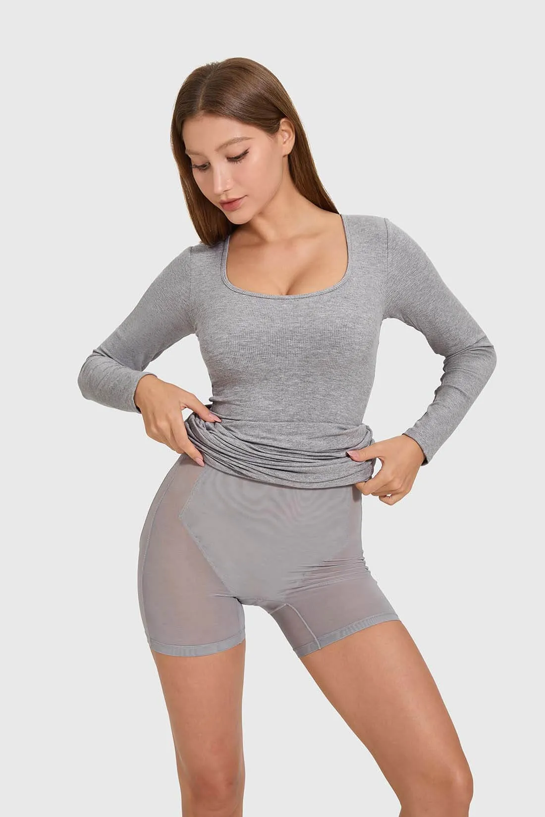 Sculpting Longsleeve Dress With Built in Shapewear sold by MOOSLOVER product image thumbnail 4
