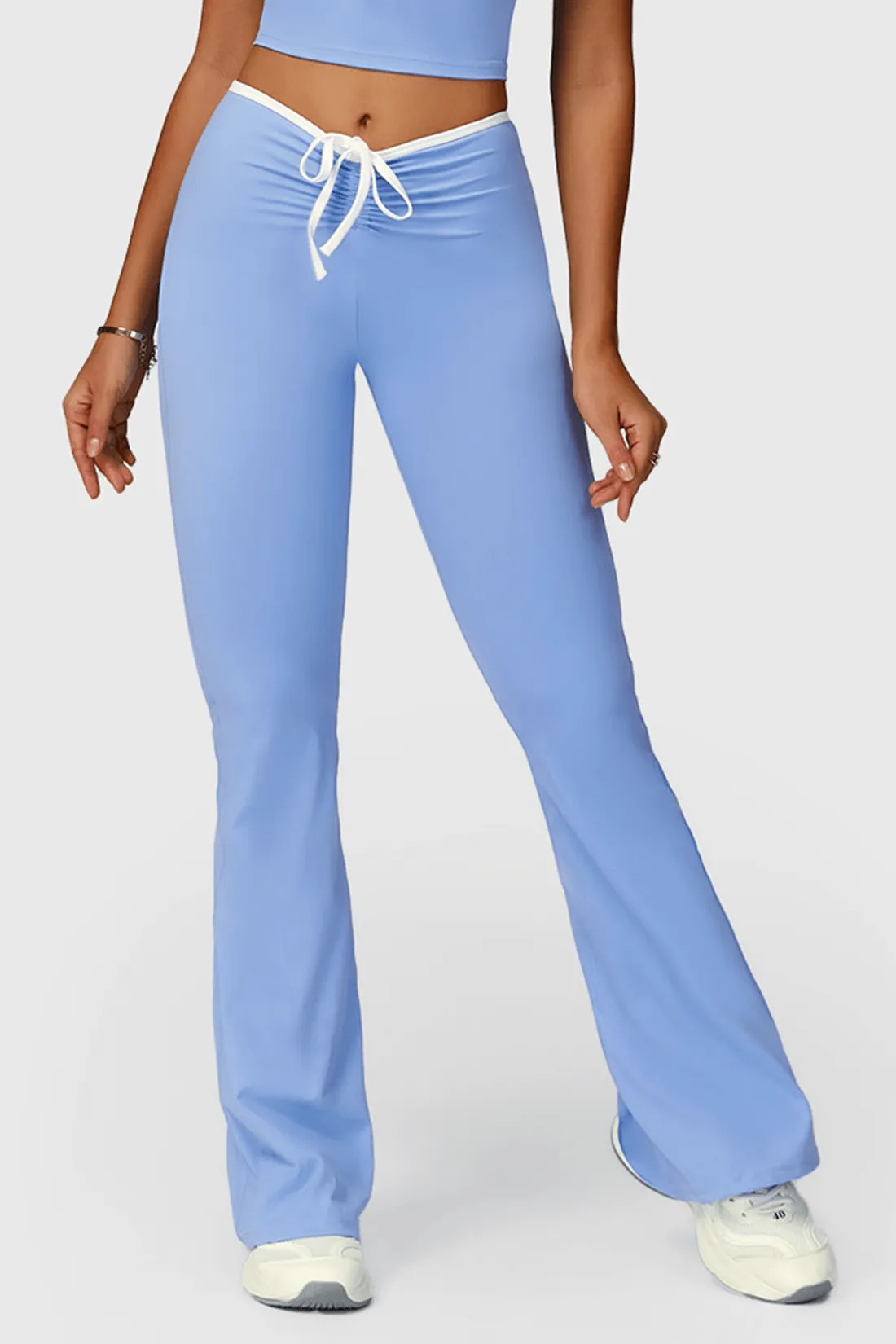 Color Block Trim High Waist Flared Yoga Pants sold by MOOSLOVER product image thumbnail 5