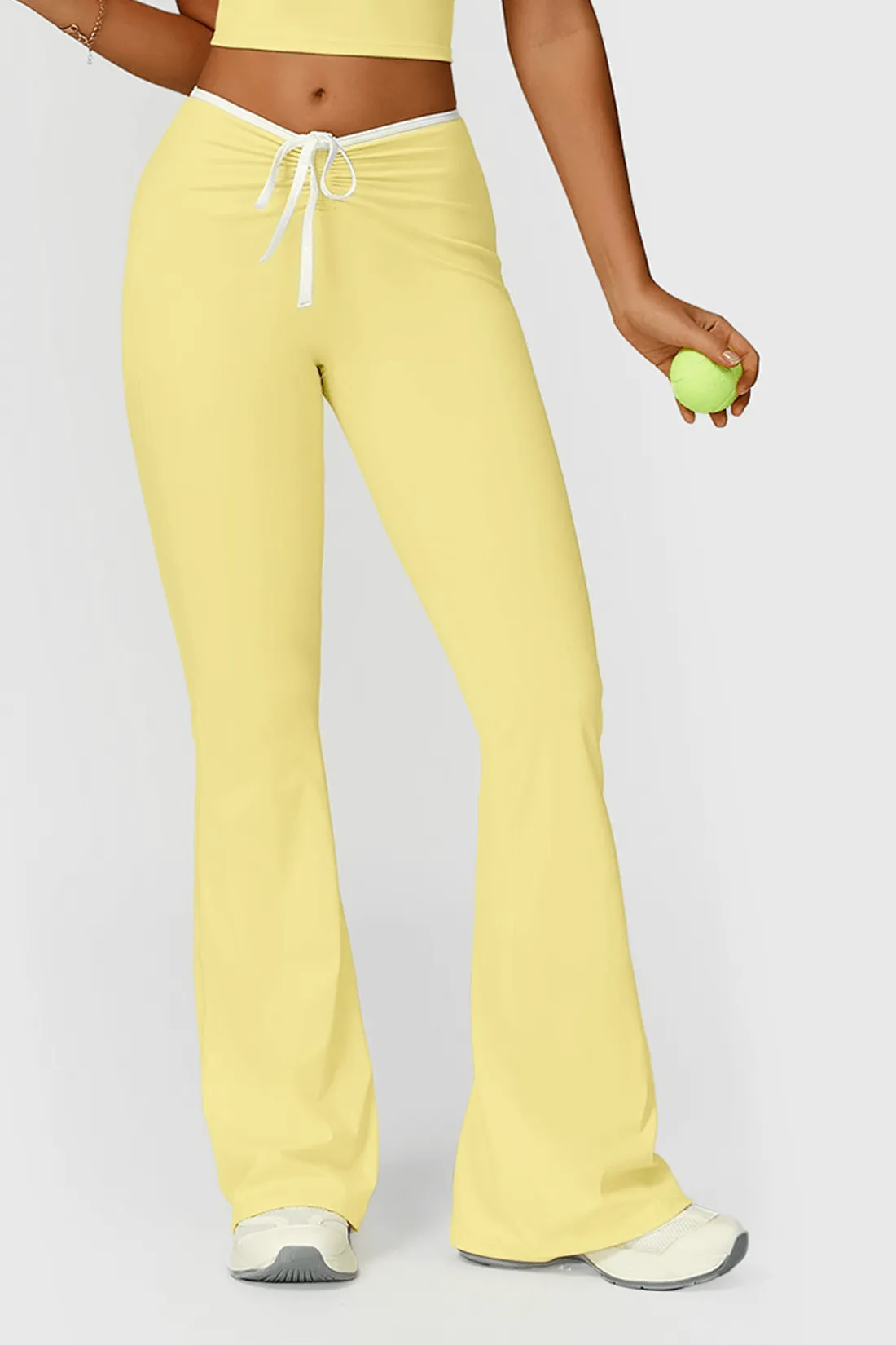 Color Block Trim High Waist Flared Yoga Pants sold by MOOSLOVER product image thumbnail 2