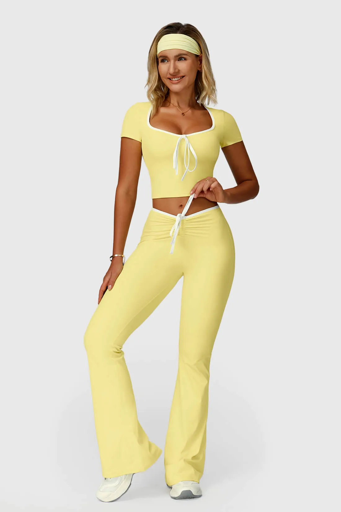 Color Block Trim Yoga Outfit Set sold by MOOSLOVER