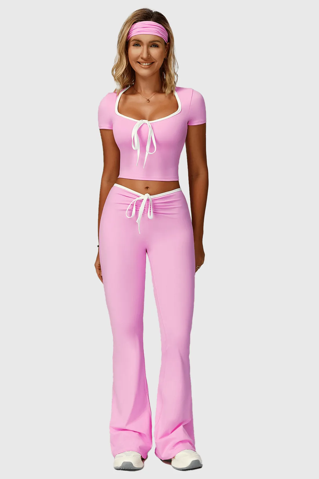 Color Block Trim Yoga Outfit Set sold by MOOSLOVER product image thumbnail 5