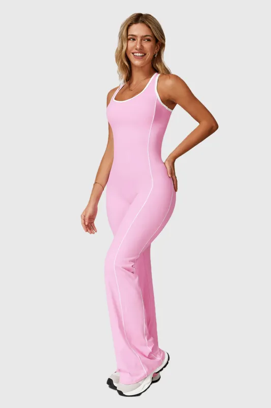 Backless Color Block Yoga Jumpsuit sold by MOOSLOVER