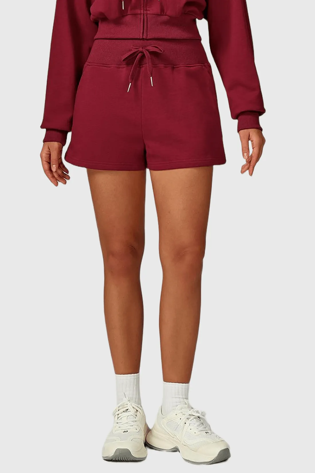 High Waist Drawstring Sweat Shorts with Pockets sold by MOOSLOVER