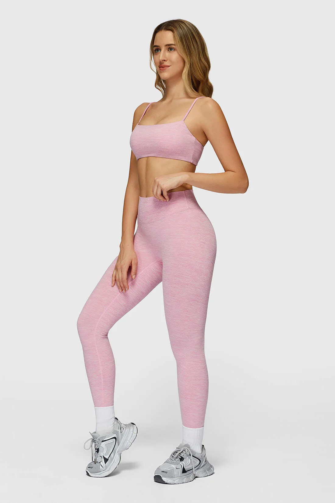 Spaghetti Strap Bra Match High Waist Leggings sold by MOOSLOVER product image thumbnail 2