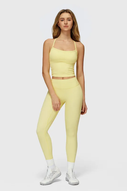 Cross Back Yoga Tank & High Waist Leggings Set sold by MOOSLOVER