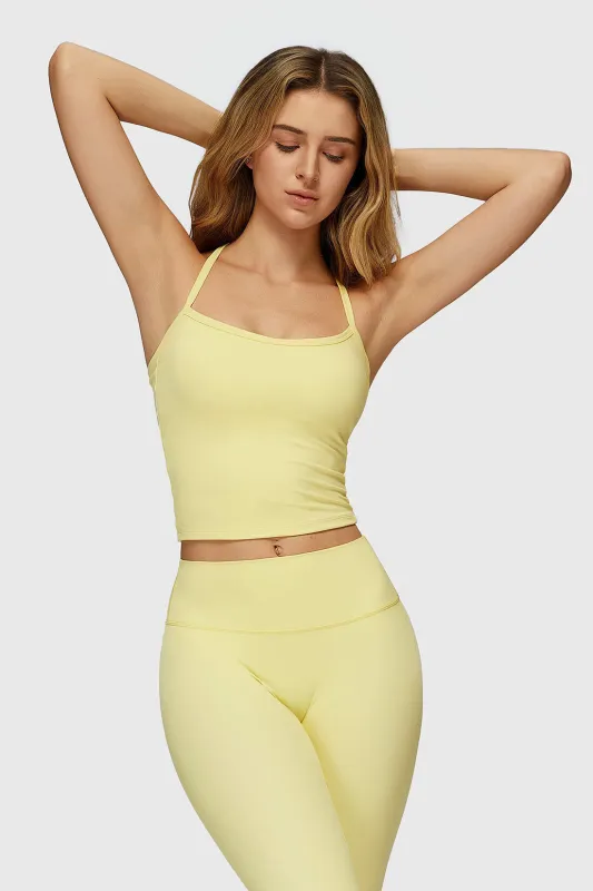 Cross Back Yoga Tank Top sold by MOOSLOVER