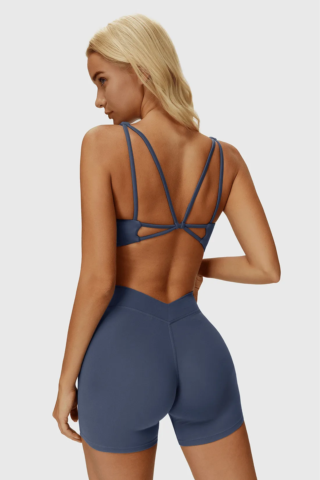 Cross-Back Strappy Sports Bra sold by MOOSLOVER