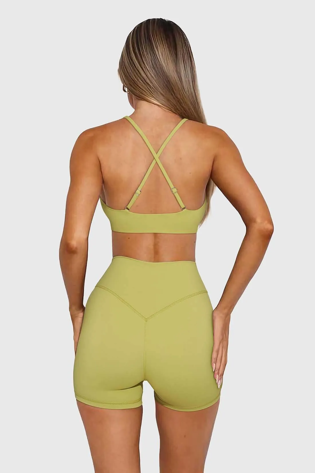 2PCs High Waisted Cross-Back Yoga Set sold by MOOSLOVER product image thumbnail 5