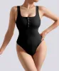 Thread Press Button Tummy Control Bodysuit sold by MOOSLOVER