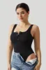 Thread Press Button Tummy Control Bodysuit sold by MOOSLOVER