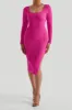 Long Sleeves Split Midi Dress sold by MOOSLOVER