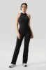 Halter Neck Backless V Back Flared Leg Jumpsuit sold by MOOSLOVER
