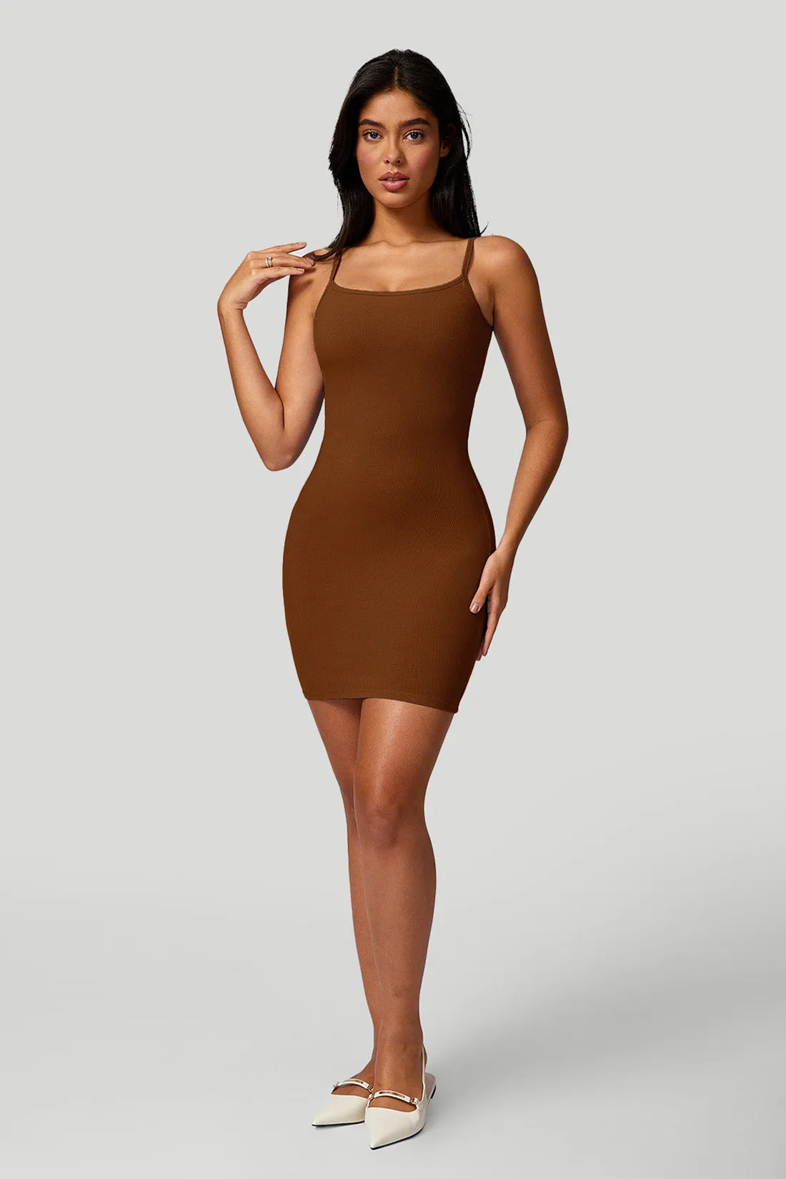 Threaded Casual Mini Bodycon Dress sold by MOOSLOVER product image thumbnail 4