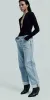 Fran Low Slung Straight Jean Force sold by Maison Rogue