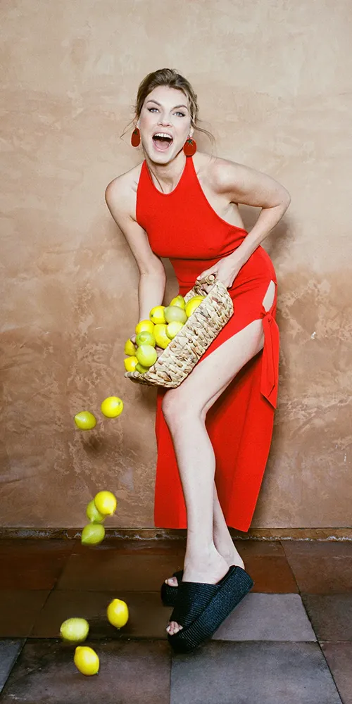 Junjo Dress Retro Red sold by Maison Rogue product image thumbnail 2