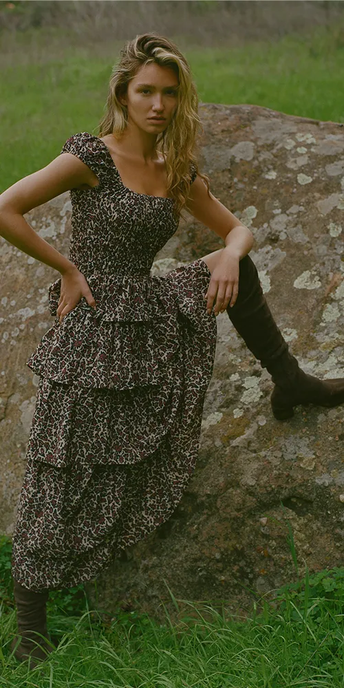 Catalina Dress Paisley sold by Maison Rogue product image thumbnail 2