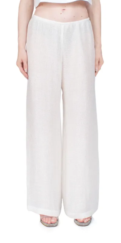 Stella Wide Leg Sequin Linen Pant sold by Maison Rogue