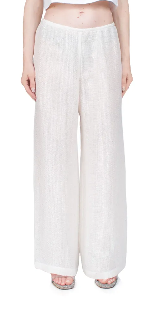 Stella Wide Leg Sequin Linen Pant sold by Maison Rogue