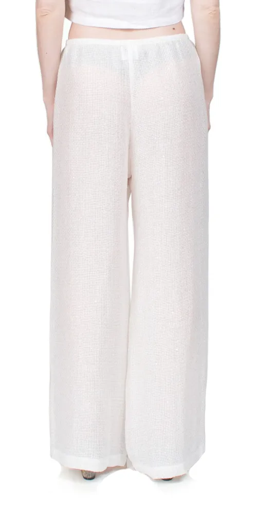 Stella Wide Leg Sequin Linen Pant sold by Maison Rogue product image thumbnail 4