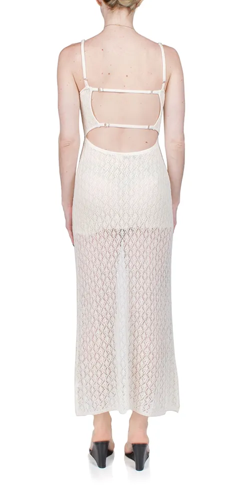 Breeze Backless Knit Maxi Dress sold by Maison Rogue product image thumbnail 3