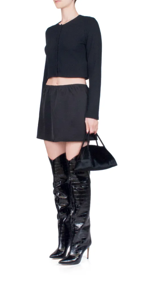 Barb Mini Skirt Black sold by Maison Rogue product image thumbnail 2