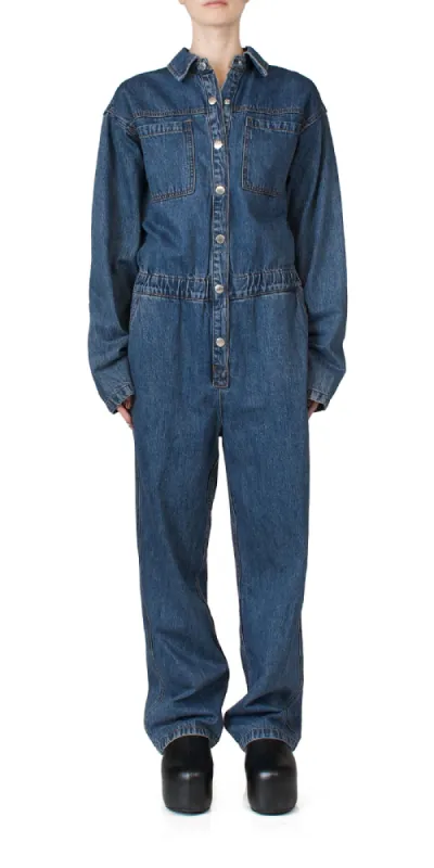 Penny Denim Jumpsuit sold by Maison Rogue