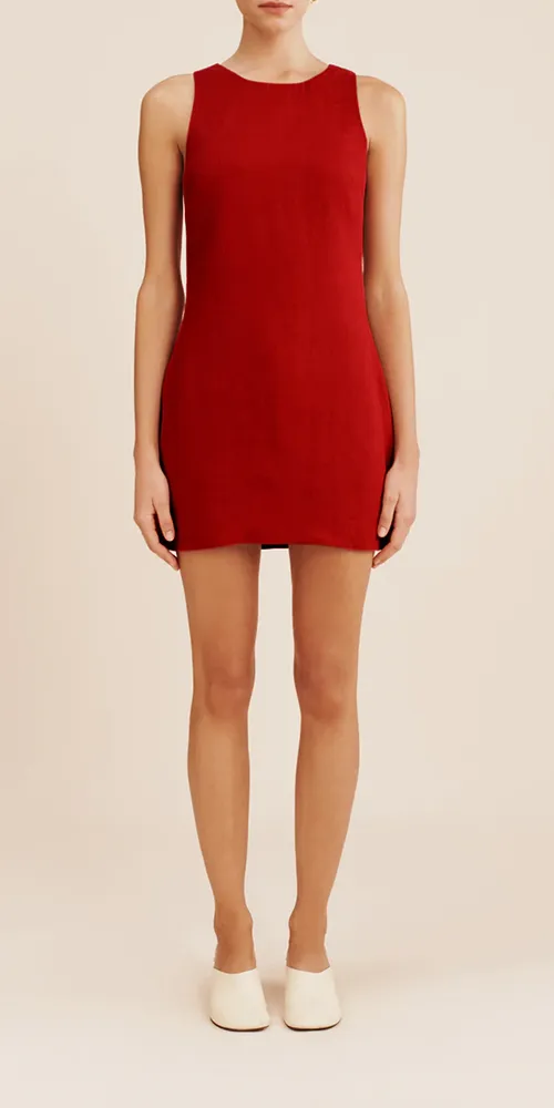 Ellen Mini Dress Cherry sold by Maison Rogue product image thumbnail 3