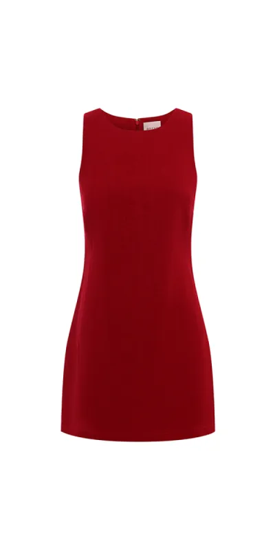 Ellen Mini Dress Cherry sold by Maison Rogue