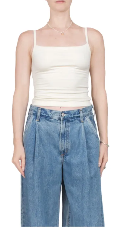 Soft Jersey '90s Tank Cream sold by Maison Rogue