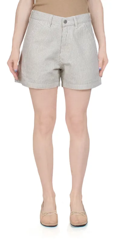 Carpenter Striped Cotton Shorts sold by Maison Rogue