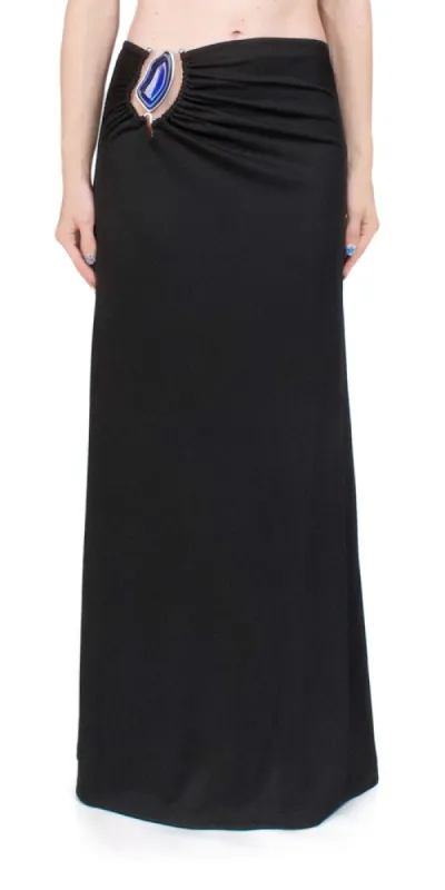 Moodstone Ruched Skirt sold by Maison Rogue