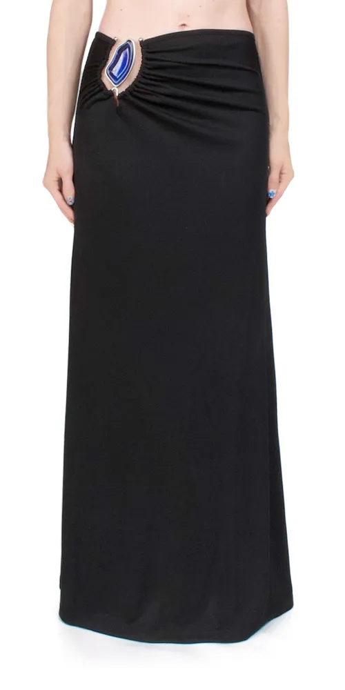 Moodstone Ruched Skirt sold by Maison Rogue