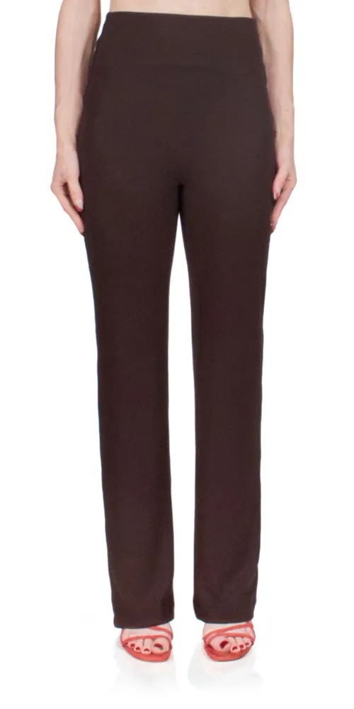 Lauren Straight Leg Pant Chocolate sold by Maison Rogue