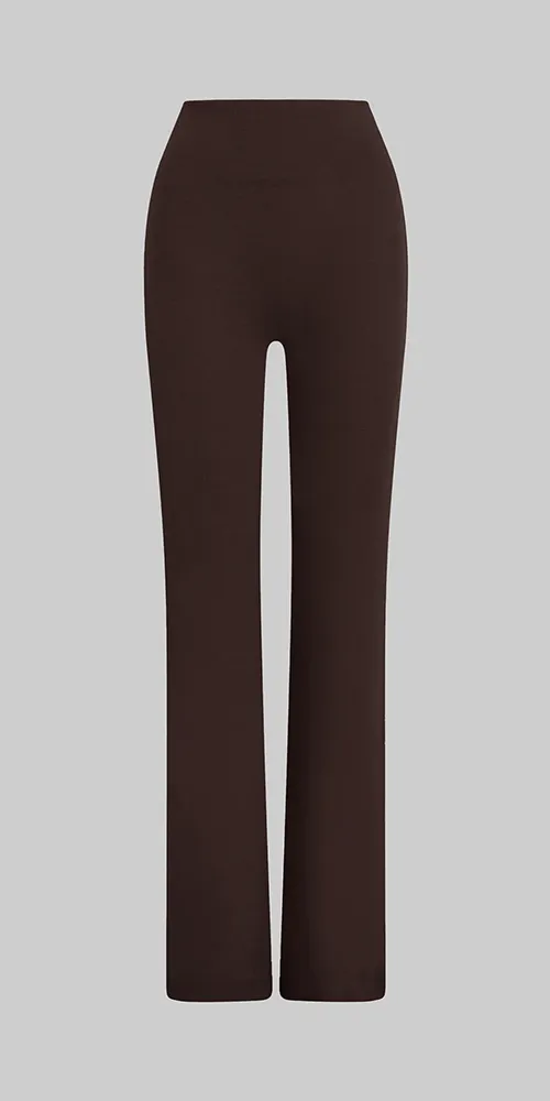 Lauren Straight Leg Pant Chocolate sold by Maison Rogue product image thumbnail 5