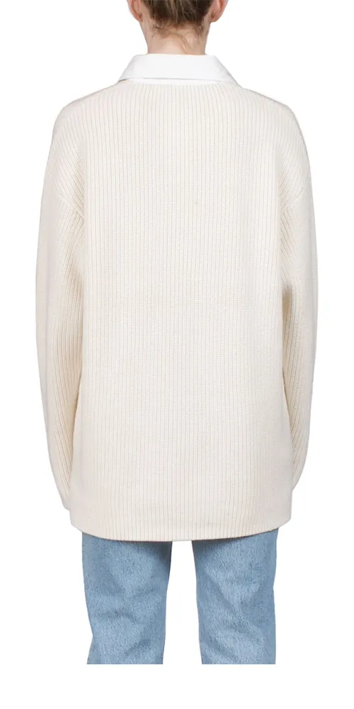 Rugby Sweater Ivory sold by Maison Rogue product image thumbnail 3