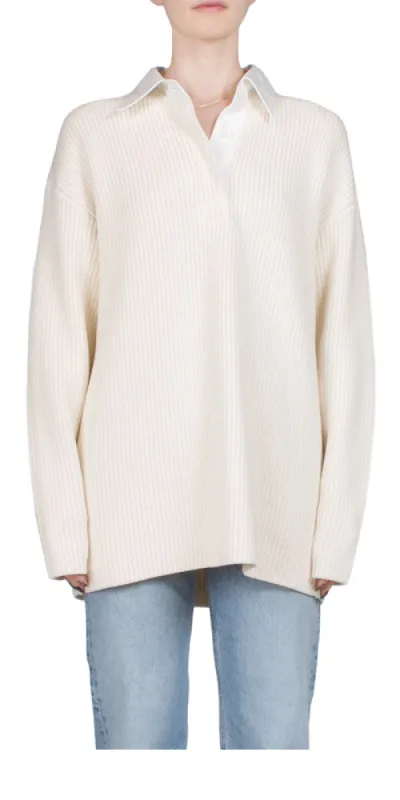 Rugby Sweater Ivory sold by Maison Rogue