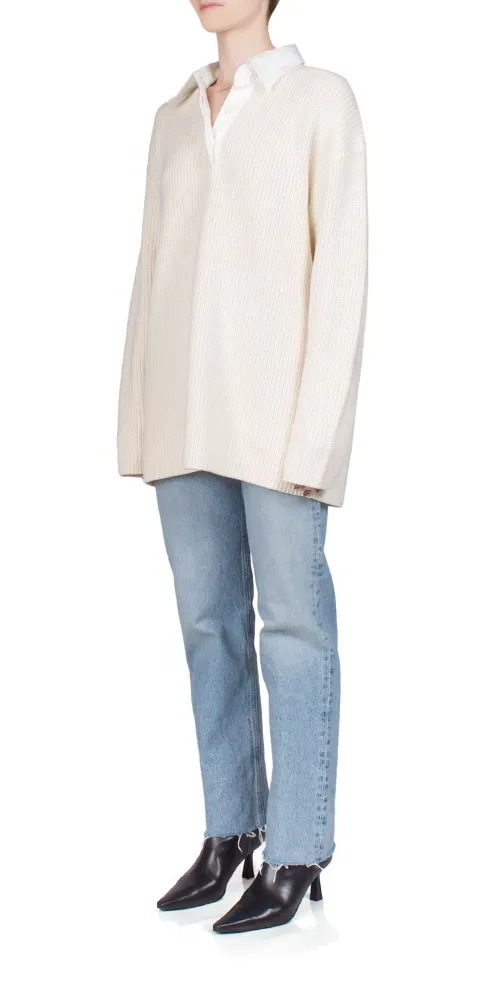 Rugby Sweater Ivory sold by Maison Rogue product image thumbnail 2