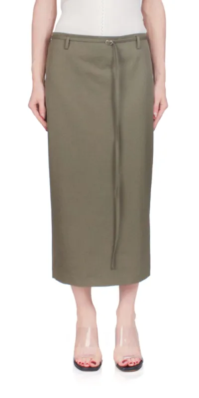 Belted Pencil Skirt sold by Maison Rogue
