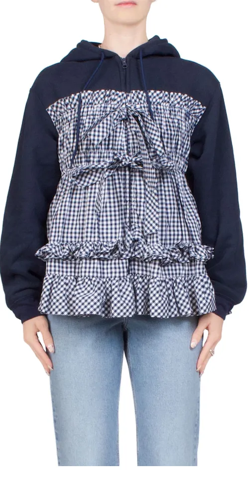 Esther Hoodie Navy sold by Maison Rogue