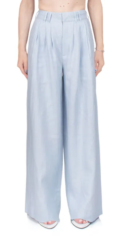 Parker Trouser Silver Blue sold by Maison Rogue