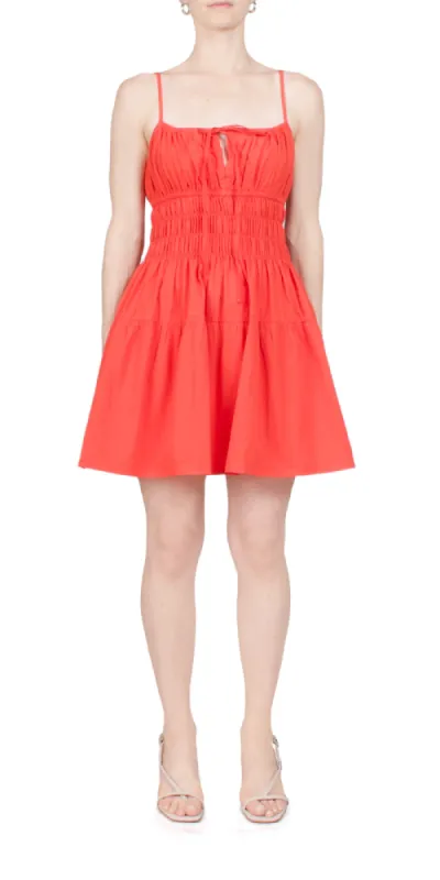 Caserto Dress Rosso sold by Maison Rogue