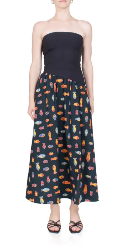 Tadeo Dress Pesce sold by Maison Rogue