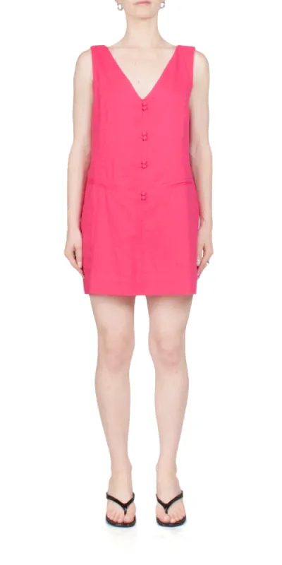 Malena Dress Hot Pink sold by Maison Rogue