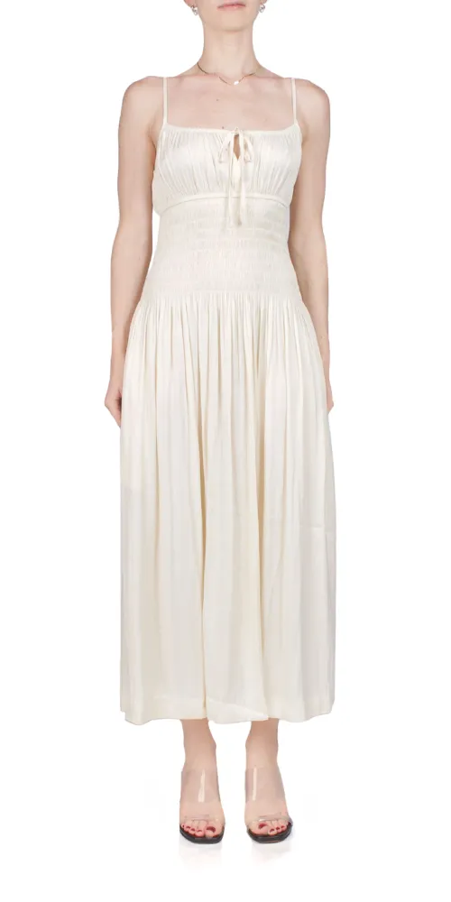 Barbara Dress Ivory sold by Maison Rogue