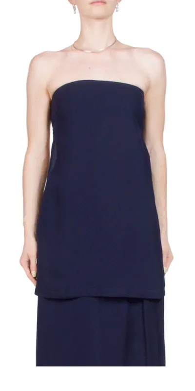 Strapless Buckle Back Top made by St. Agni