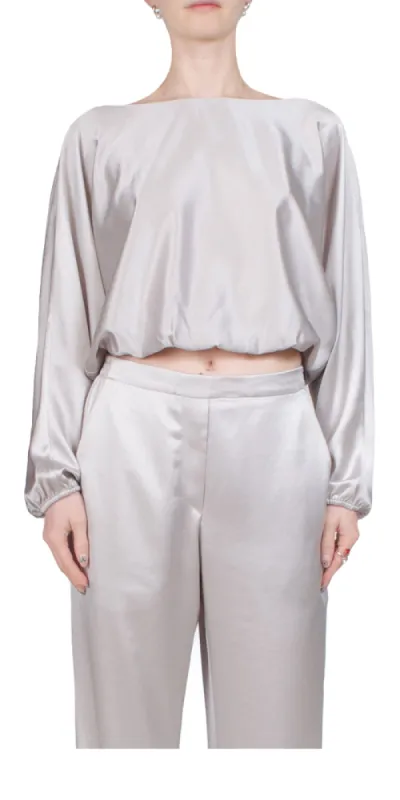 Barb Long Sleeve Blouson made by Leset