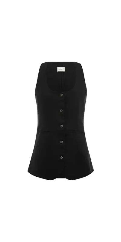 Ruben Gilet Black sold by Maison Rogue