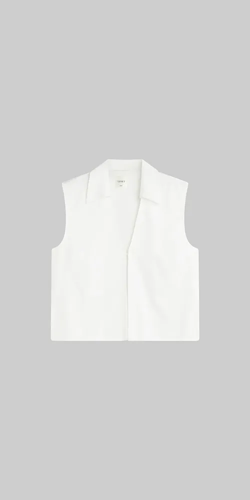 Yoko Collared Button Tank sold by Maison Rogue product image thumbnail 5