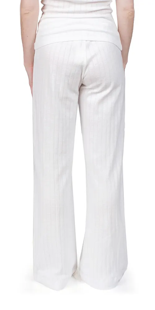 Pointelle Boxer Pant White sold by Maison Rogue product image thumbnail 3