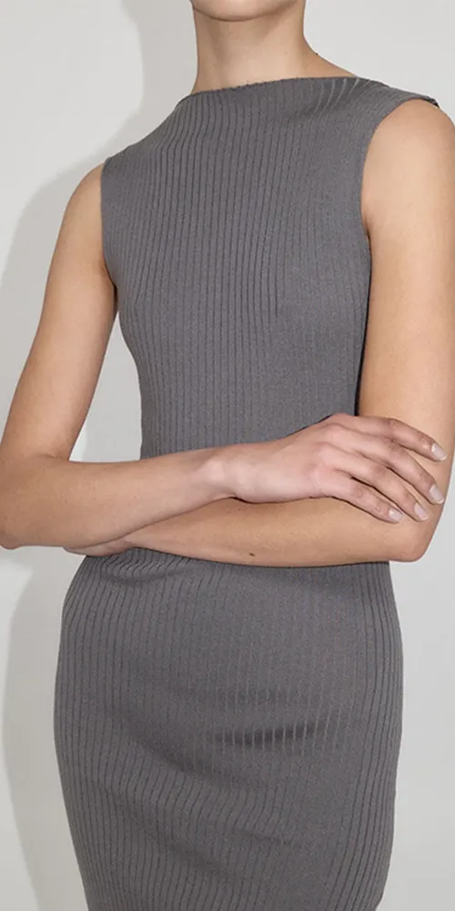 Cut Away Knit Dress sold by Maison Rogue product image thumbnail 4